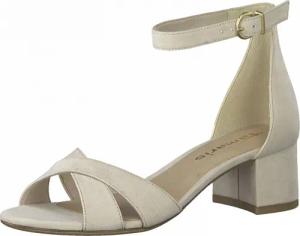 Tamaris Sandalette, Blockabsastz, Sommerschuh, Riemchensandale mit Kreuzbandage