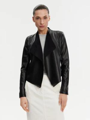 French Connection Jacke aus Kunstleder 75BZ7 Schwarz Regular Fit
