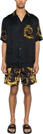 Versace Jeans Couture - Versace Jeans Couture Swimshort Black/Gold - Größe 44 - schwarz