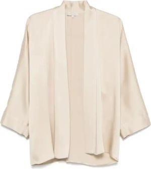 Antonelli - Light Beige Zircone Blouse - Größe 40 - beige