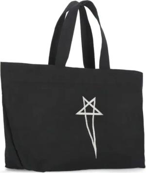 Rick Owens Shopper & Totes - Black Cotton Shopping Bag - Gr. unisize - in Schwarz - für Damen