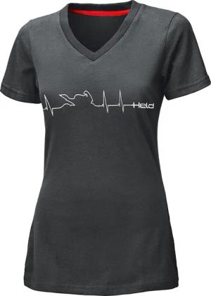 Held Be Heroic Damen T-Shirt Design Heartbeat schwarz M Damen