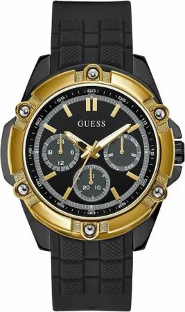 Guess Quarzuhr Guess Herrenuhr W1302G2 ø 47 mm Armbanduhr Uhr Kautschuk