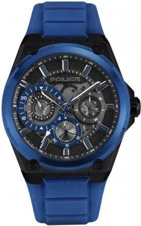 Police Quarzuhr Ice Police Herrenuhr PEWJQ2203240 Ø 45 mm Armbanduhr Silikon Grau