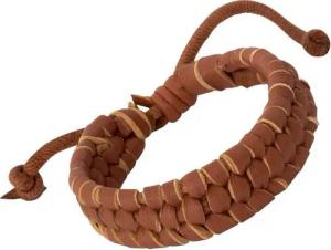 Unique Lederarmband Braunes Unique Lederarmband mit Schnürverschluss LB0182