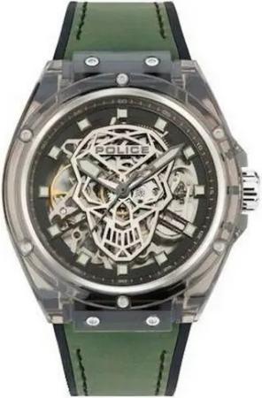 Police Quarzuhr Ice Police Herrenuhr PEWGR1592406 Ø 44 mm Armbanduhr Silikon