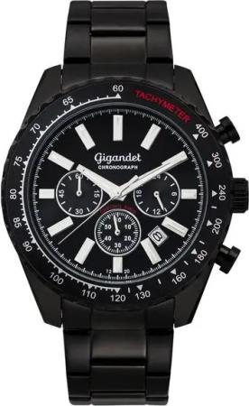 Gigandet Chronograph Chrono King, Mineralglas, Chronograph, Datumsanzeige, 24-Std. Anzeige, Tachymeter