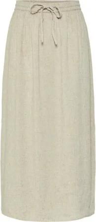pieces Sommerrock PCPIA MW ANKLE SKIRT WVN NOOS mit Leinen
