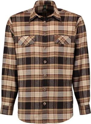 OS Trachten Outdoorhemd Dipme Herren Flanell Langarmhemd mit 2 Pattentaschen