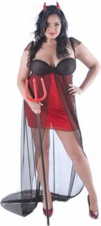 Andalea Kostüm, Outfit in rot/schwarz - 42/44