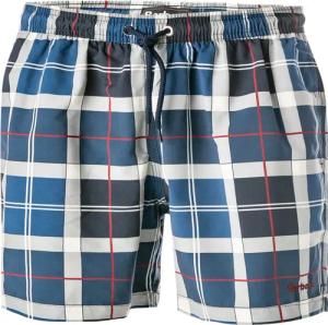 Barbour Herren Badeshorts blau,grau Mikrofaser Kariert