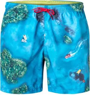 NAPAPIJRI Herren Badeshorts blau,multicolor Mit Prints