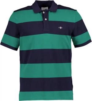 Gant Herren Polo-Shirt grün gestreift