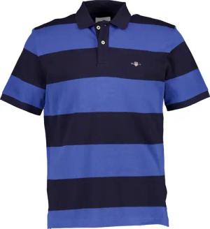 Gant Herren Polo-Shirt blau gestreift