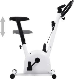 vidaXL Heimtrainer, mit Riemenantrieb Weiß