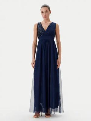 Rinascimento Abendkleid CFC0123704003 Dunkelblau Regular Fit