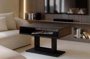 Endo-Moebel Couchtisch Tilo 100/60/58 cm Ablagefach Stauraum Wohnzimmertisch