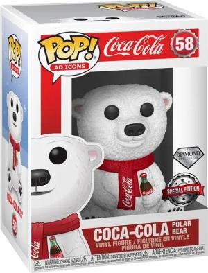 Coca Cola - Ad Icons - Coca Cola Polar Bear (Diamond Glitter) Vinyl Figur 58 - Funko Pop! Figur - Funko Shop Deutschland - Lizenzierter Fanartikel