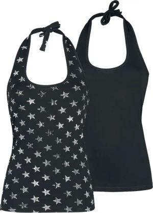 Neckholder für Damen schwarz "Doppelpack Neckholder-Tops" von RED by EMP