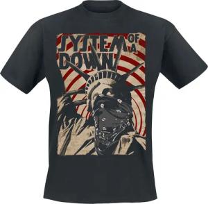 System Of A Down T-Shirt - Liberty Bandit - S bis M - für Männer - Größe M - schwarz - Lizenziertes Merchandise!