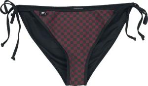 Bikini-Unterteil für Damen schwarz/rot "Bikiniunterteil mit Schachbrettmuster" von RED by EMP