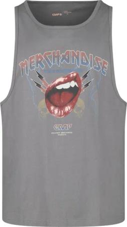EMP Stage Collection Top - Tank Top With Vintage Print - S bis XL - für Männer - Größe XL - dunkelgrau