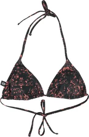 Bikini-Oberteil für Damen schwarz "Bikini Top With Alloverprint" von RED by EMP