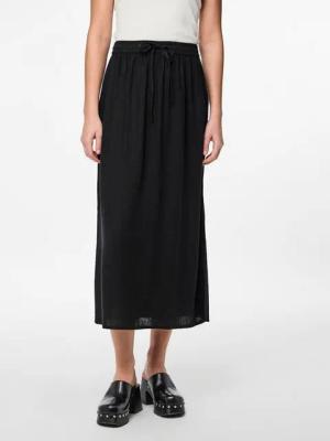 pieces Sommerrock PCPIA MW ANKLE SKIRT WVN NOOS mit Leinen