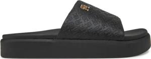 Tommy Hilfiger Pantoletten Platform Monogram Poolslide FW0FW08526 Schwarz