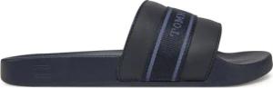 Tommy Hilfiger Pantoletten Hilfiger Poolside With Webbing FW0FW08529 Dunkelblau