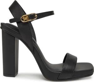Tommy Hilfiger Sandalen High Heel Leather Sandal FW0FW08534 Schwarz