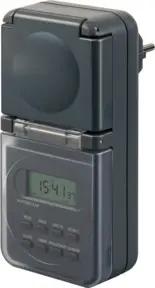 Brennenstuhl Digitale Wochenzeitschaltuhr IP44, digitale Timer-Steckdose