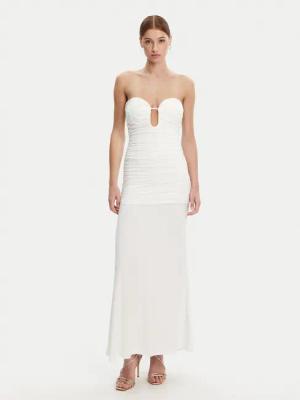 BARDOT Abendkleid 59692DB1 Weiß Slim Fit