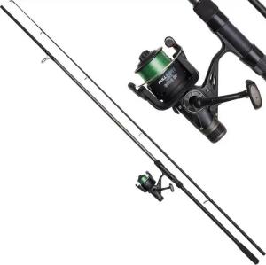 DAM Fishing Freilaufrolle DAM SET FULL TECH CARP Combo 12ft/3.66m 3LB / 6000FS), Modernes Design