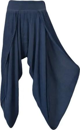 OriginalYou Haremshose Luftige Damen Hosen Sommerhosen mit Beinschlitzen super leichtes Sommergewebe