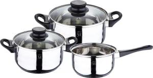 SAN IGNACIO Topfset TOLEDO silber Edelstahl 5 tlg.