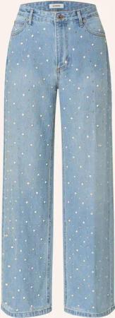 SANDRO Jeans mit Schmucksteinen