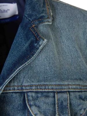 Off-White - Cropped Denim Jacket - Größe 42 - bunt