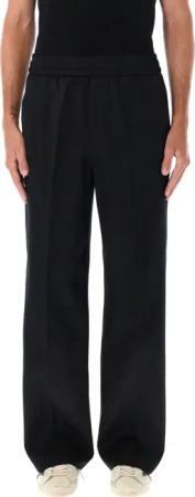 Golden Goose - Relaxed-Fit Hose aus Fleece-Wolle - Größe 50 - schwarz