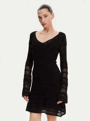 Guess Strickkleid W5GK48 Z3E22 Schwarz Slim Fit