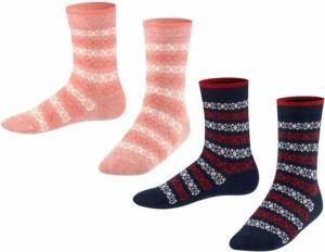 Esprit Socken Geo Pattern 2-Pack (2-Paar) aus Biobaumwolle