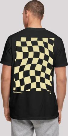F4NT4STIC T-Shirt "Wavy Schach Muster", Print