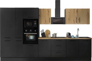 BASIC by Balculina Küchenzeile "Turin", Breite 360 cm, wahlweise mit E-Geräten