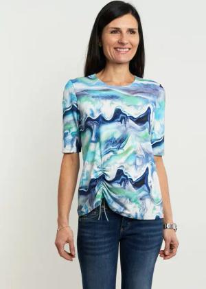 Seidel Moden Kurzarmshirt, mit All-Over Print, MADE IN GERMANY