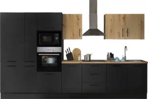 BASIC by Balculina Küchenzeile "Turin", Breite 360 cm, wahlweise mit E-Geräten