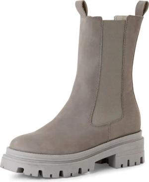 Tamaris Chelseaboots, Blockabsatz, Schlupfboots, Kurzstiefel, beidseitige Stretcheinsätze