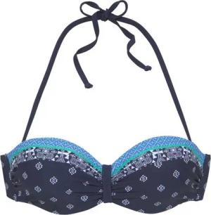 LASCANA Bügel-Bandeau-Bikini-Top Jimer, mit platzierten Druck