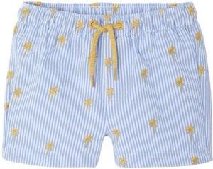 vertbaudet Badehose Jungen Baby Badeshorts mit Streifen und Palmen