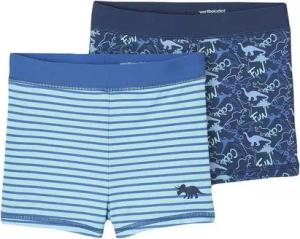 vertbaudet Badehose 2er-Pack Jungen Boardshorts mit Dinos 2er-Pack