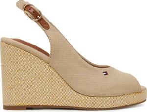 Tommy Hilfiger Espadrilles Flag High Wedge Espad Slingback FW0FW08597 Beige